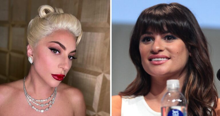 Lady Gaga and Lea Michele