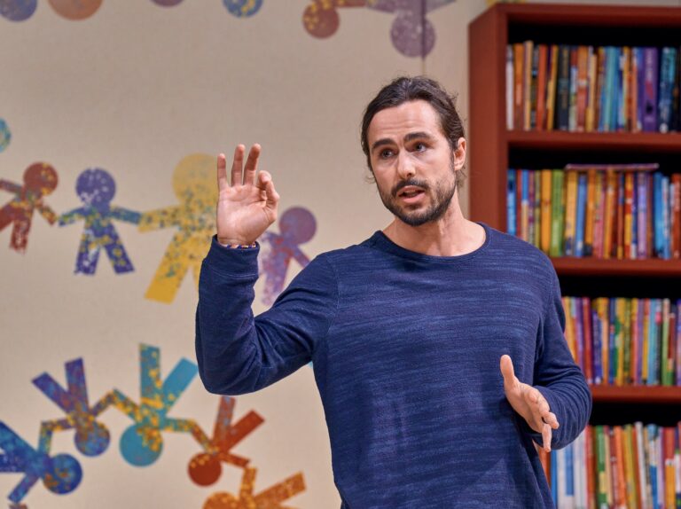 Ben Schnetzer in Eureka Day at The Old Vic. (Photo: Manuel Harlan)